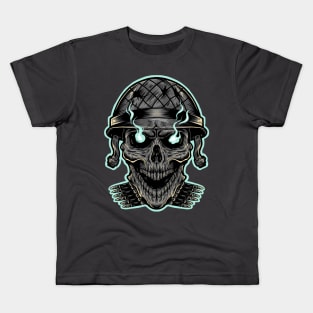 Skull army Kids T-Shirt